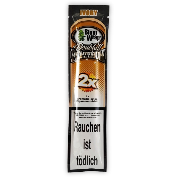 Blunt Wraps Double Platinum Ivory Vanilla 2er Pack 1